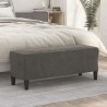 Banc Gris foncé 100x35x41 cm Velours 556959556959