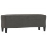 Banc Gris foncé 100x35x41 cm Velours 556959556959
