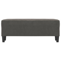 Banc Gris foncé 100x35x41 cm Velours 556959556959