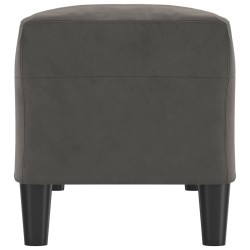 Banc Gris foncé 100x35x41 cm Velours 556959556959