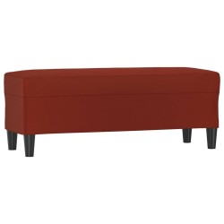 Banc Rouge bordeaux 100x35x41 cm Similicuir 556960556960