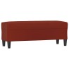 Banc Rouge bordeaux 100x35x41 cm Similicuir 556960556960