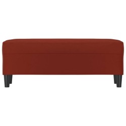 Banc Rouge bordeaux 100x35x41 cm Similicuir 556960556960