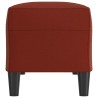 Banc Rouge bordeaux 100x35x41 cm Similicuir 556960556960