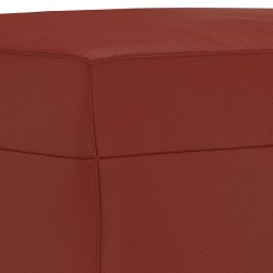 Banc Rouge bordeaux 100x35x41 cm Similicuir 556960556960