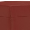 Banc Rouge bordeaux 100x35x41 cm Similicuir 556960556960