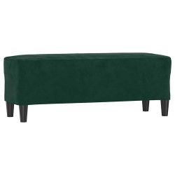Banc Vert foncé 100x35x41 cm Velours 556961556961
