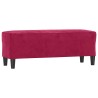 Banc Rouge bordeaux 100x35x41 cm Velours 556962556962