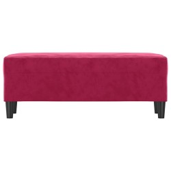 Banc Rouge bordeaux 100x35x41 cm Velours 556962556962