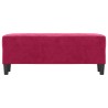 Banc Rouge bordeaux 100x35x41 cm Velours 556962556962