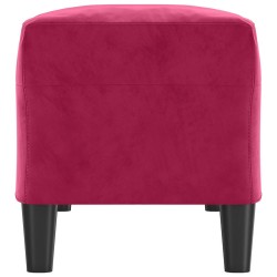 Banc Rouge bordeaux 100x35x41 cm Velours 556962556962