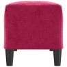 Banc Rouge bordeaux 100x35x41 cm Velours 556962556962