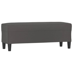 Banc Gris 100x35x41 cm Similicuir 556965556965