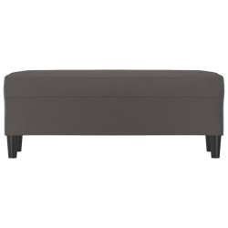 Banc Gris 100x35x41 cm Similicuir 556965556965