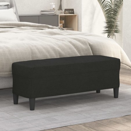 Banc Noir 100x35x41 cm Tissu 556967556967