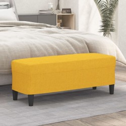Banc Jaune clair 100x35x41 cm Tissu 556968556968