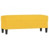 Banc Jaune clair 100x35x41 cm Tissu 556968556968