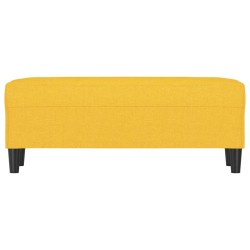Banc Jaune clair 100x35x41 cm Tissu 556968556968