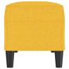 Banc Jaune clair 100x35x41 cm Tissu 556968556968