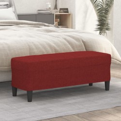 Banc Rouge bordeaux 100x35x41 cm Tissu 556969556969
