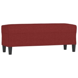Banc Rouge bordeaux 100x35x41 cm Tissu 556969556969