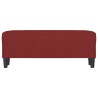 Banc Rouge bordeaux 100x35x41 cm Tissu 556969556969