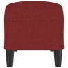 Banc Rouge bordeaux 100x35x41 cm Tissu 556969556969