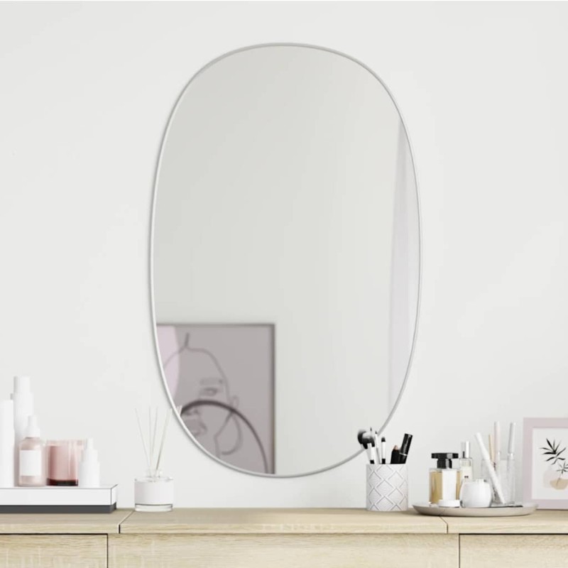 Miroir mural Argenté 70x45 cm 556977556977