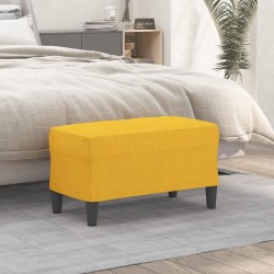 Banc Jaune clair 70x35x41 cm Tissu 556980556980