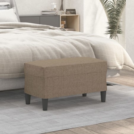Banc Taupe 70x35x41 cm Tissu 556981556981