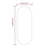 Miroir mural Doré 50x20 cm Ovale 556989556989