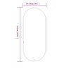 Miroir mural Doré 70x30 cm Ovale 556990556990