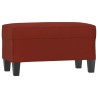 Banc Rouge bordeaux 70x35x41 cm Similicuir 556999556999