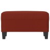 Banc Rouge bordeaux 70x35x41 cm Similicuir 556999556999