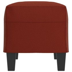 Banc Rouge bordeaux 70x35x41 cm Similicuir 556999556999