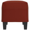 Banc Rouge bordeaux 70x35x41 cm Similicuir 556999556999