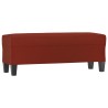 Banc Rouge bordeaux 100x35x41 cm Similicuir 557005557005