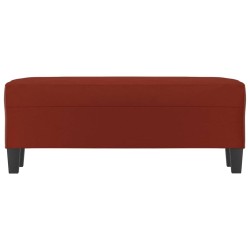 Banc Rouge bordeaux 100x35x41 cm Similicuir 557005557005