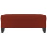 Banc Rouge bordeaux 100x35x41 cm Similicuir 557005557005