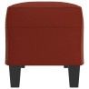 Banc Rouge bordeaux 100x35x41 cm Similicuir 557005557005
