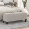 Banc Gris clair 100x35x41 cm Tissu microfibre 557007557007