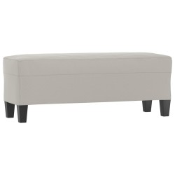 Banc Gris clair 100x35x41 cm Tissu microfibre 557007557007