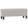 Banc Gris clair 100x35x41 cm Tissu microfibre 557007557007