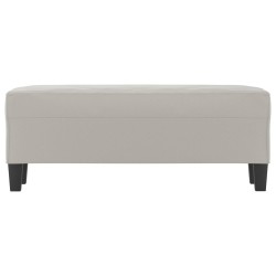Banc Gris clair 100x35x41 cm Tissu microfibre 557007557007
