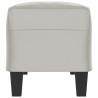 Banc Gris clair 100x35x41 cm Tissu microfibre 557007557007
