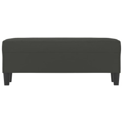 Banc Gris foncé 100x35x41 cm Tissu microfibre 557009557009