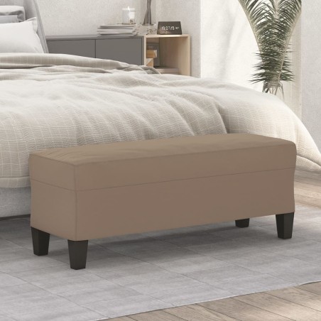 Banc Taupe 100x35x41 cm Tissu microfibre 557010557010