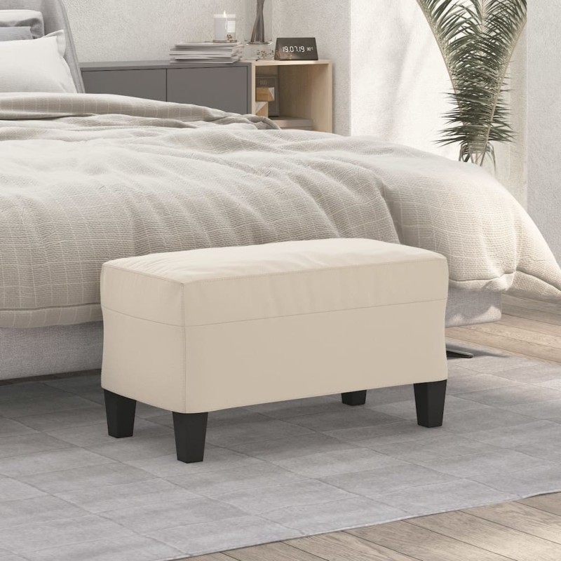 Banc Crème 70x35x41 cm Tissu microfibre 557015557015