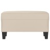 Banc Crème 70x35x41 cm Tissu microfibre 557015557015