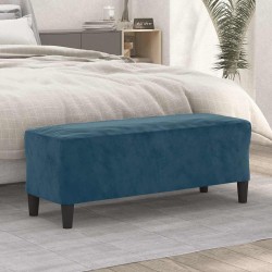 Banc Bleu 100x35x41 cm Velours 557016557016